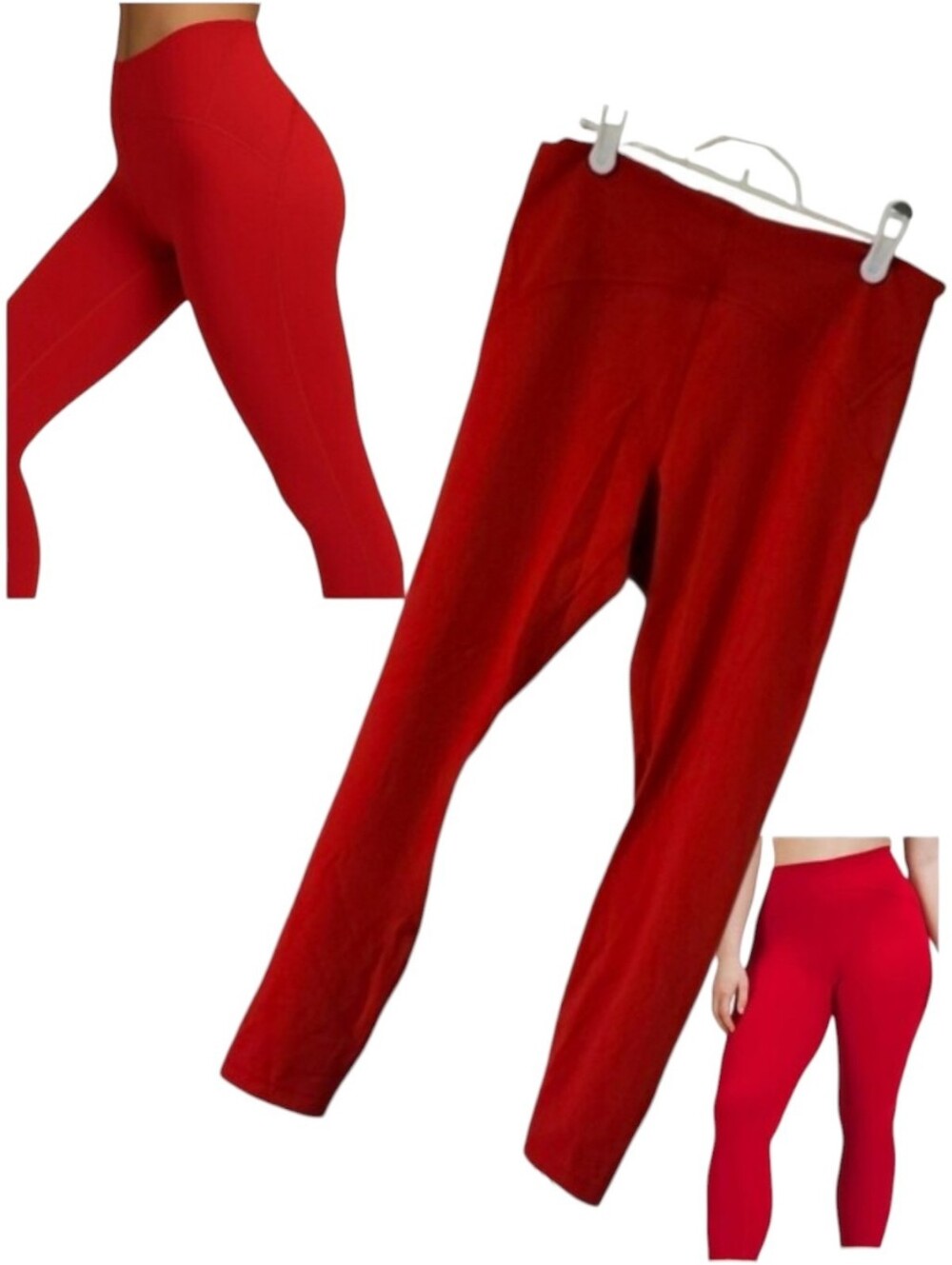 Lululemon Womens Instill HR Tight 25 Dark Red Ankle Crop Compression Leggings 12